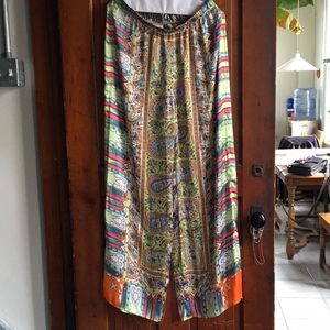 Scarf print Palazzo pants